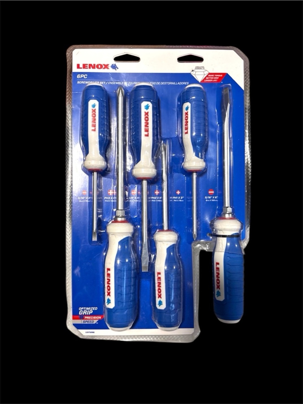 Lenox Blue and White 6-Piece Screwdriver Set